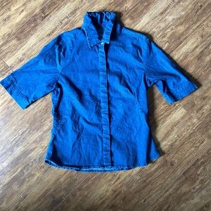 French dressing denim button up
